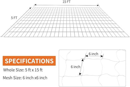 Tcamp Trellis Netting for Climbing Plants Outdoor Indoor