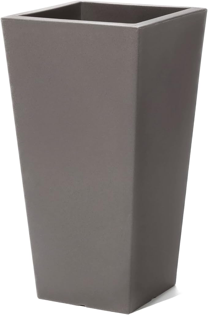 Step2 Tremont Tall Square Tapered Planter, Indoor/Outdoor Plants, Efficient