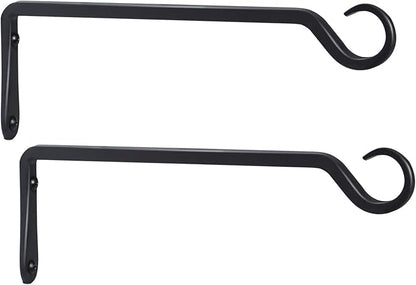 2 Pack Premium Forged Wall Hook, Sturdy Hanging Plant Bracket, Elegant Hook