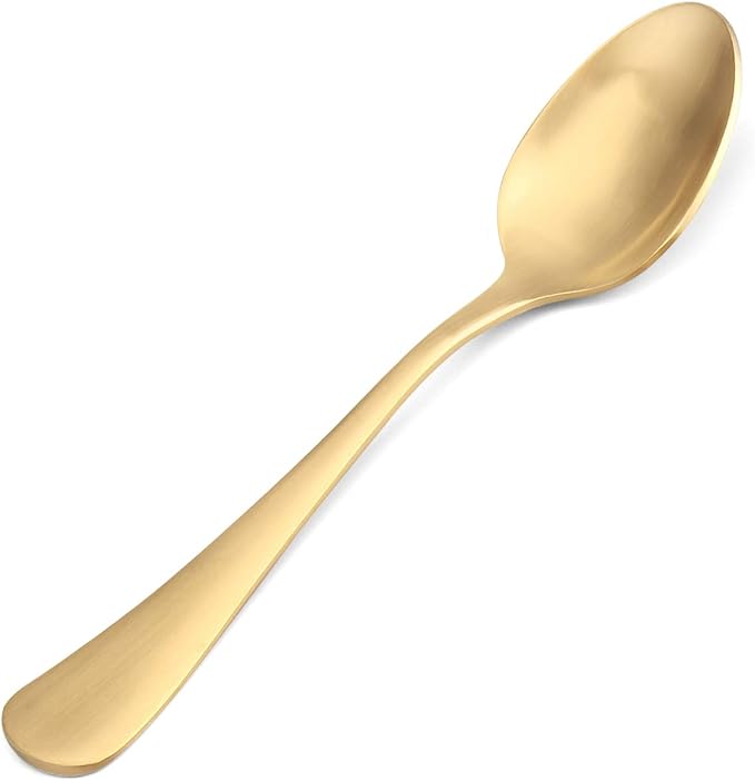 Matte Gold Silverware Set, Satin Finish 20-Piece Stainless Steel Flatware Set