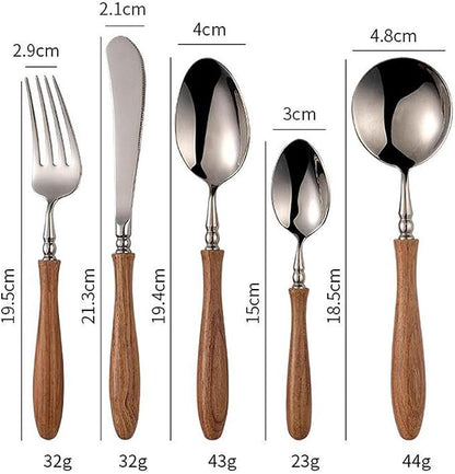 40 Piece Silverware Set Service