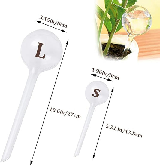 10 Pcs Clear Plant Watering Globes, Plastic Self-Watering Bulbs, Flower
