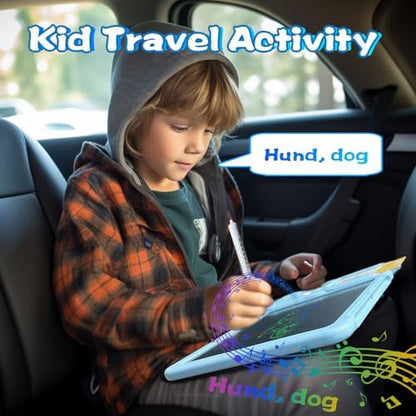 Talking Flash Cards with Writing Tablet - German English, Pink