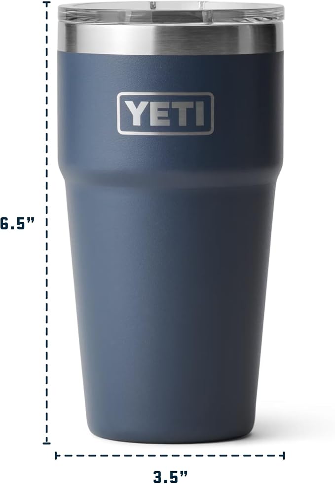 YETI Rambler 20 oz Stackable Tumbler, Stainless Steel, Vacuum Insulated