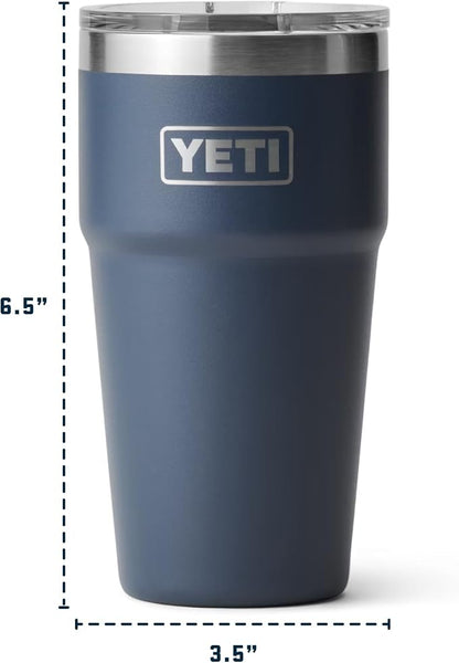 YETI Rambler 20 oz Stackable Tumbler, Stainless Steel, Vacuum Insulated