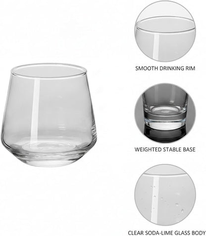 Handleless Highball Glass, 7.8 oz Tall Tumbler