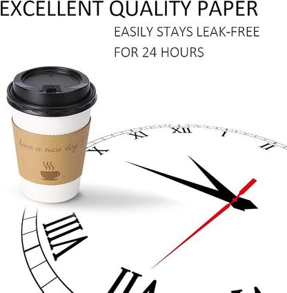 BYSNOW 500 pack 12 oz Bulk Disposable Coffee Cups