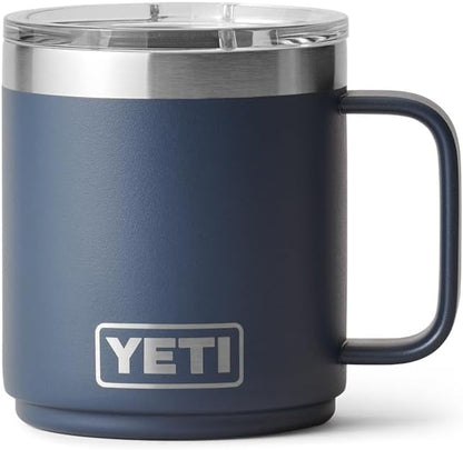 YETI Rambler 10 oz Ceramic Lined Stackable Mug, Vacuum Insulated, Stainless