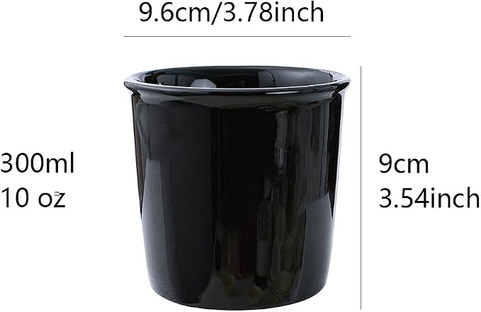 Ceramic household toothbrush cup, 300ml large capacity | Minimalist handle-less