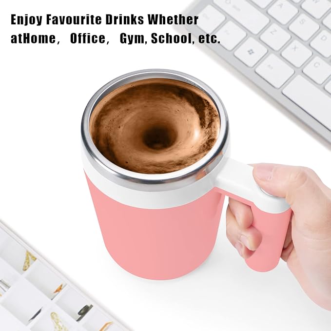 Self Stirring Mug, Rechargeable Auto Magnetic Coffee Mug