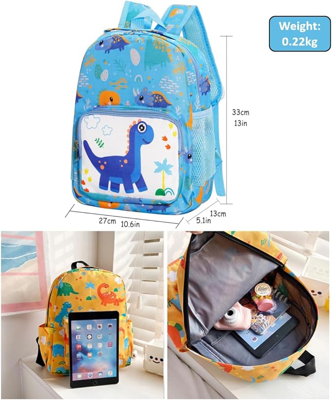 POWOFUN13 inch Kids Toddler Preschool Travel Backpack Cute Cartoon Backpack For Girls Boys Baby