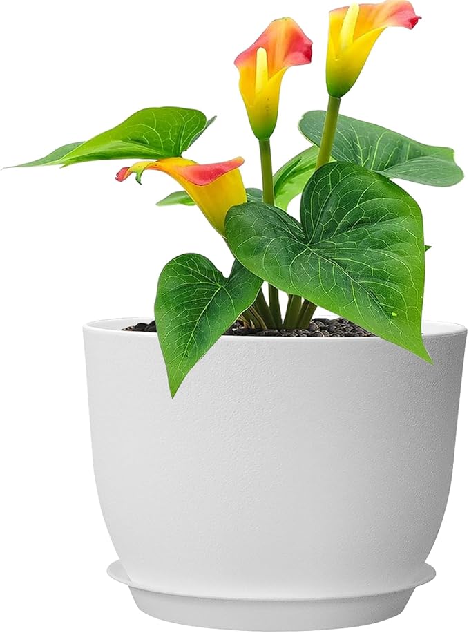 12 inch Large Plant Pots, Plastic Planters