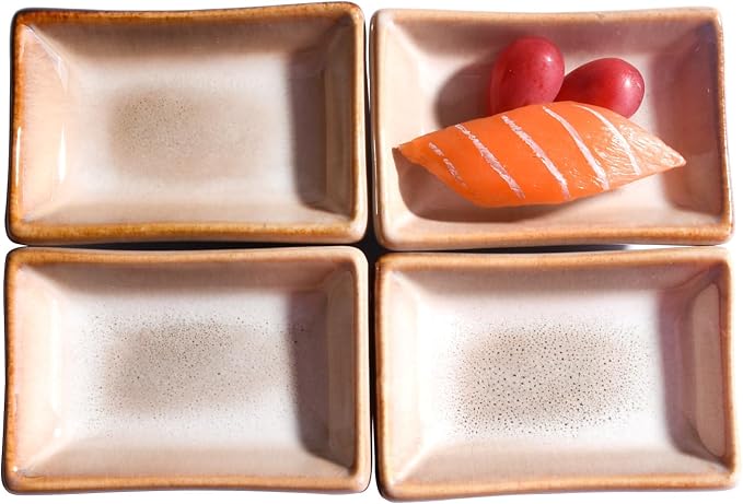 Ceramic Soy Sauce Dish Set of 4