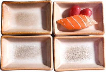 Ceramic Soy Sauce Dish Set of 4
