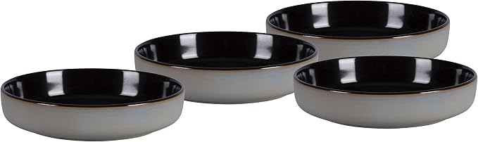 Euro-Nordic Stoneware 20pc Dinnerware Set, Reactive Glaze
