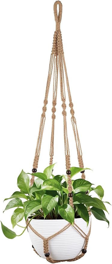 Mkono 43 Inch Macrame Plant Hanger Large