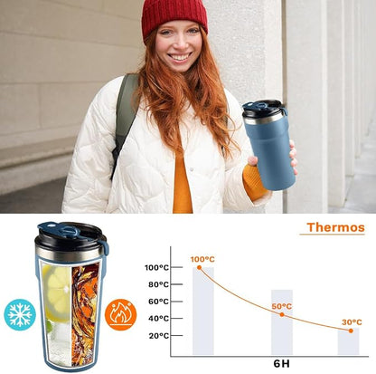 SPLMIFA Travel Coffee Mugs Leak-Proof, Reusable Coffee Cups
