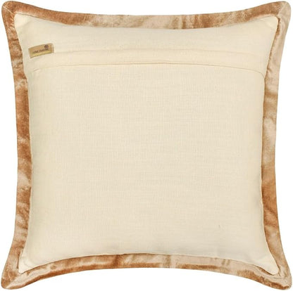 The HomeCentric King/Queen/Twin Beige Luxury CA King 86"x18" Bed Runner with One Pillow Cover, Damask Bed Scarf on Velvet Fabric - Emmeline