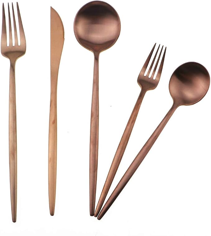20-Piece 18/10 Stainless Steel Flatware Silverware, Luxury Dinnerware Set