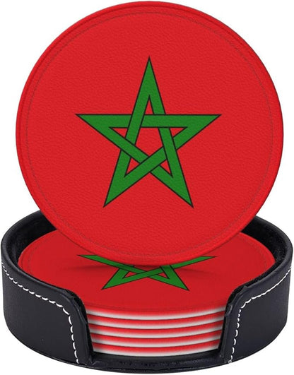 Moroccan Flag Coasters for Drinks
