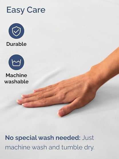Extra Deep Full Fitted Sheet - Hotel Luxury Single Fitted Sheet Only - Easily Fits 18 inch to 24 inch Mattress - Ultra Soft, Wrinkle Free w/Extra Deep Pockets - Easy-Care, Breathable & Comfy - White