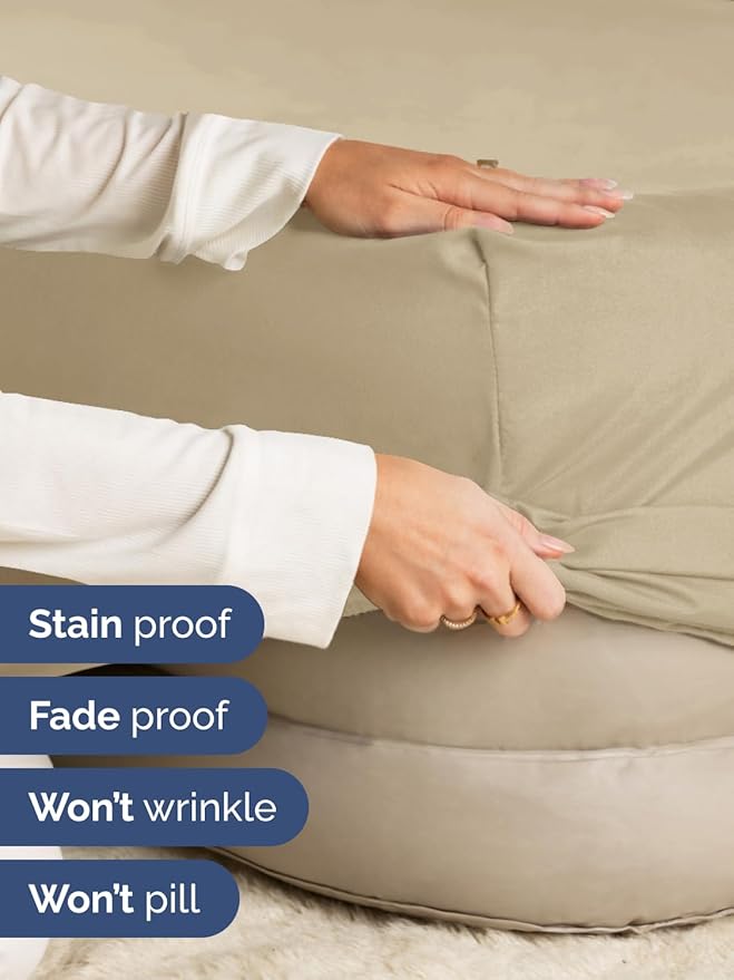 Extra Deep Cal King Fitted Sheet - Hotel Luxury Single Fitted Sheet Only - Easily Fits 18 inch to 24 inch Mattress - Ultra Soft, Wrinkle & Fade Free w/Extra Deep Pockets - Breathable & Comfy - Beige