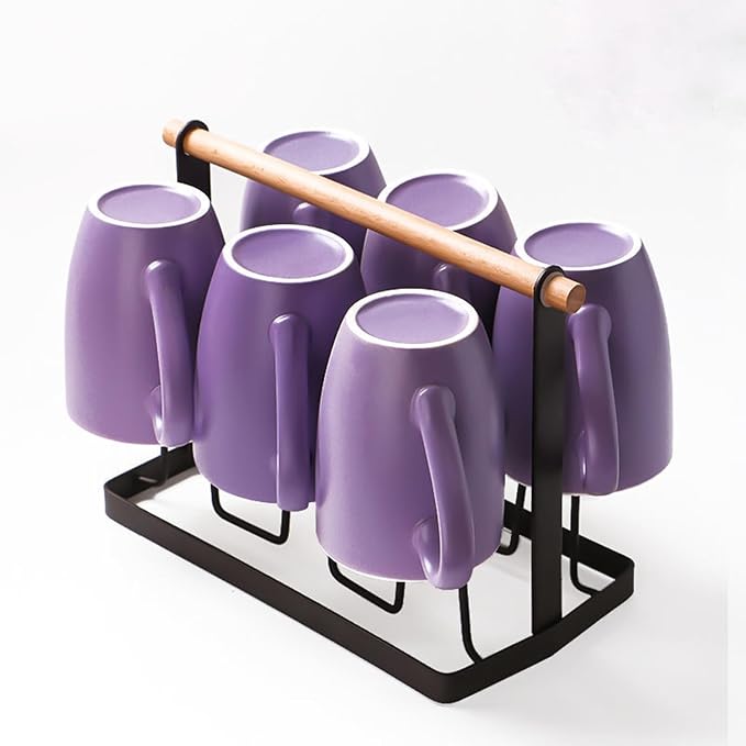 Coffee Mugs Set of 6, 12oz Ceramic Coffee Mugs