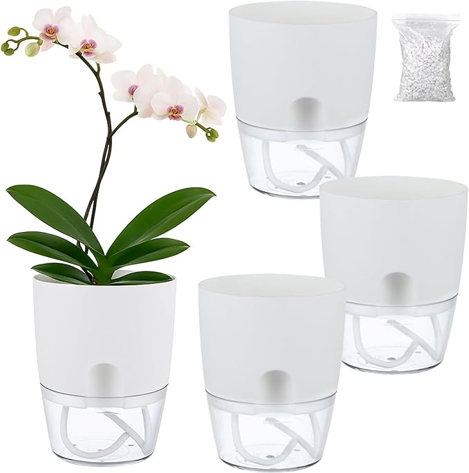 Planterhoma 3 Pack Self Watering Pots