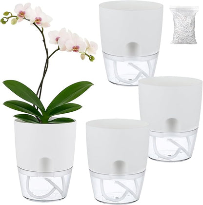 Planterhoma 3 Pack Self Watering Pots