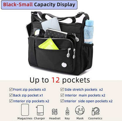 MINTEGRA Women Shoulder Handbag Roomy Multiple Pockets Bag Ladies Crossbody Purse Fashion Tote Top Handle Satchel