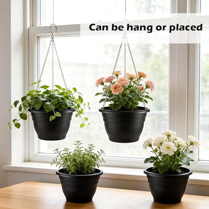 Hanging Planters 11 Inch, Self Watering Hanging Basket