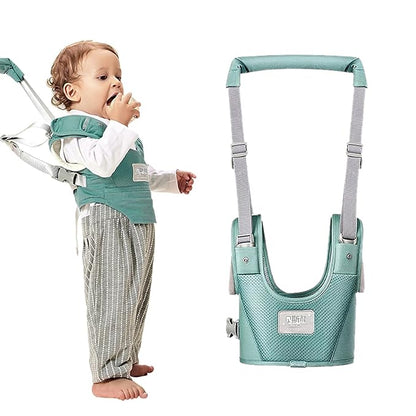 Baby Walking Harness-Handheld Assistant Belt- Toddler Infant Walking Aid for Trainer & Support 7-24 Month Old (summer-Green-1817)
