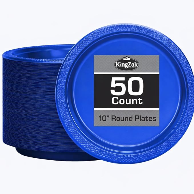 Blue Plastic Plates