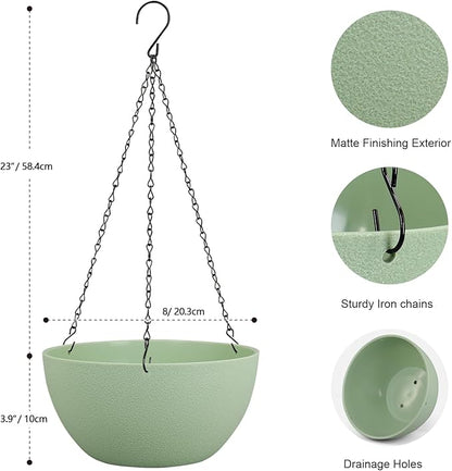 8 inch Small Hanging Planters Plant Pots