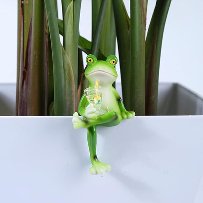 Miniature Frog Figurines Plant Decorations