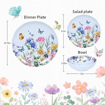 12 Piece Melamine Dinnerware Sets