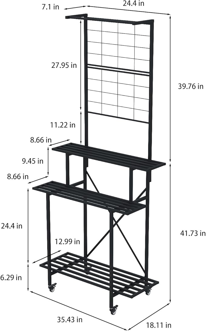 Zhongma 3 Tier Heavy Duty Plant Stand