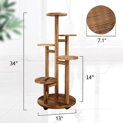 GEEBOBO 5 Tiered Tall Plant Stand