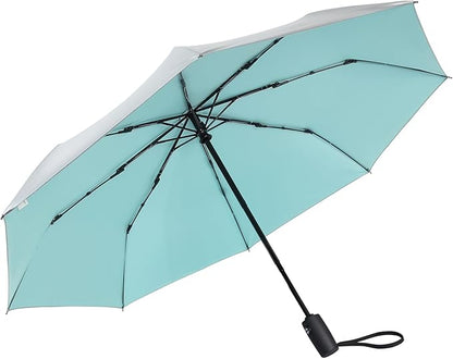 G4Free UPF 50+ UV Protection Large Travel Umbrella 42/46 Inch Auto Open Close Windproof Sun Blocking Umbrella