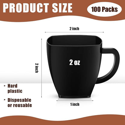 Amyhill 100 Pcs Mini Disposable Tea Cups