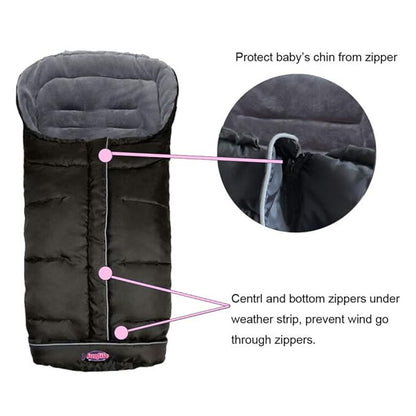 Anti-Kick Waterproof Stroller Sleeping Sack - Universal Footmuff Fits All Toddler/Sleeping Bag Cocoon Cozy Warmer for Baby Winter Stroller Cover with Unique Design