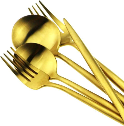 20-Piece 18/10 Stainless Steel Flatware Silverware, Luxury Dinnerware Set