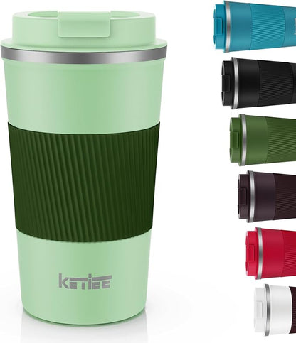 KETIEE 12oz Travel Mug, Insulated Coffee Cup