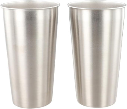 Stainless Steel Camping Mug Set, Lightweight Handleless Travel Coffee Cup
