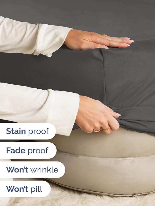 Extra Deep Twin XL Fitted Sheet - Hotel Luxury Single Fitted Sheet Only - Easily Fits 18 inch to 24 inch Mattress - Ultra Soft, Wrinkle & Fade Free w/Extra Deep Pocket - Breathable & Comfy - Charcoal
