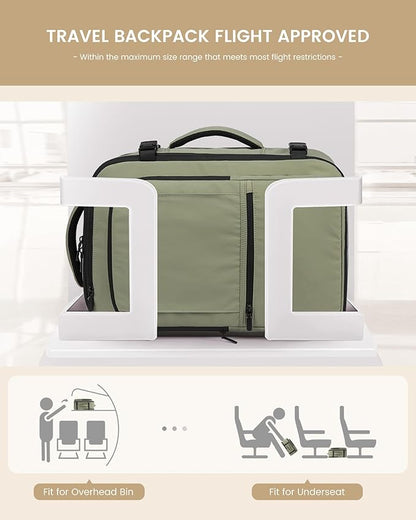 LOVEVOOK Travel Backpack for Women & Men, 40L Large Carry On Backpack Airline Approved, TSA Personal Item Weekender Bag, Water Resistant Laptop Backpacks with 3 Packing Cubes for Travel Essentials