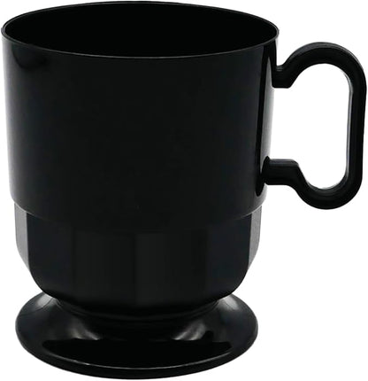 Party Essentials 8-Ounce Hard Plastic Coffee Cup/Tea Mug
