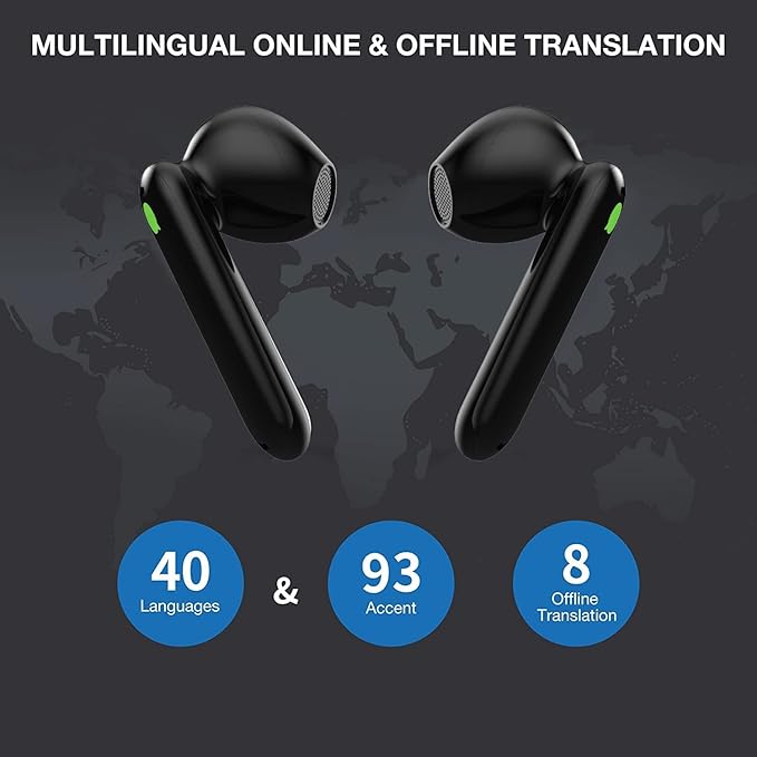 Timekettle WT2 Edge W3 Translator Device, Bidirection Simultaneous Translation, Translator Earbuds with 40 Languages, Offline Translator, Fast Reaction with Revolutionary Al Tech, Offline Version