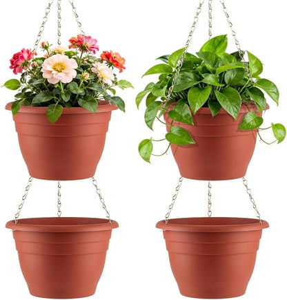 Hanging Planters 10 Inch, Self Watering Hanging Basket