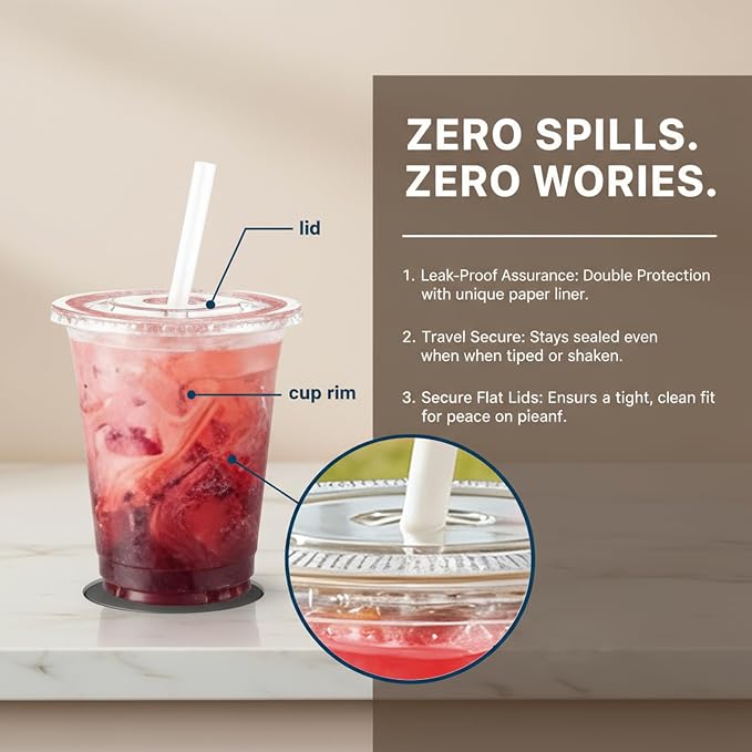 110 Pack 16 oz Disposable Clear Plastic Cups